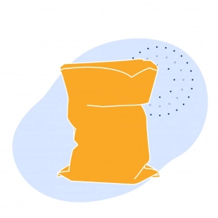 Активированный уголь кокосовый фракция 12х40 (геоткань)