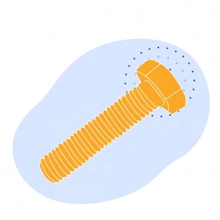 Болт М20x200 мм 40Х ISO 4017