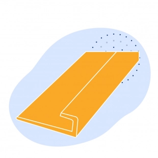 L-образный профиль стальной 30х20х3 мм 08пс ГОСТ 8510-86