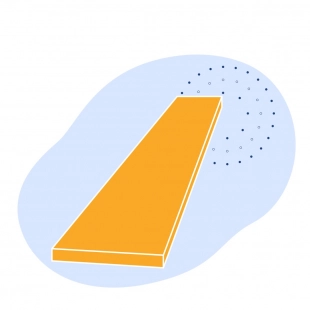 Медная шина (полоса) электротехническая 50x4.5 мм ШММ ГОСТ 434-78