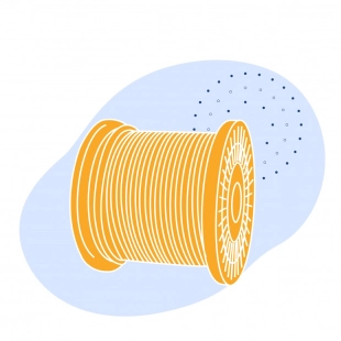Стальной талевый канат 25 мм 6х31 (1+6/6+12)+7х7 (1+6) ГОСТ 16853-88