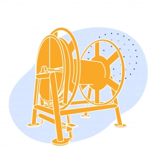 Вьюшка судовая 320x420 мм из стали