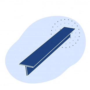 Алюминиевый тавр 70х50х2х6000 мм АД31Т1 ГОСТ 29296-92