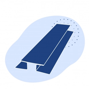 Н-образный профиль стальной 260х400х22.5 мм 17Г1С ТУ 14-2-24-72