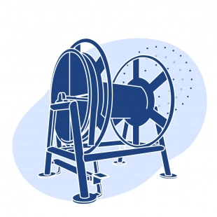 Вьюшка судовая 320x420 мм из стали