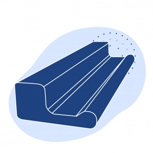 Тормозная шина вагонного замедлителя 4055-А-ГК-07