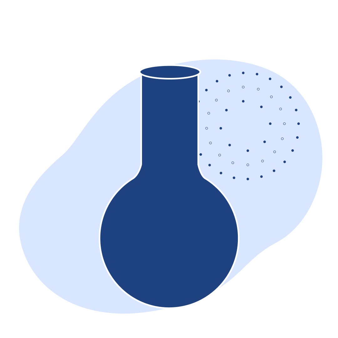 Колба круглодонная исполнение 2 ТУ 9464-019-29508133-2015 стекло 42х80 мм 25 мл