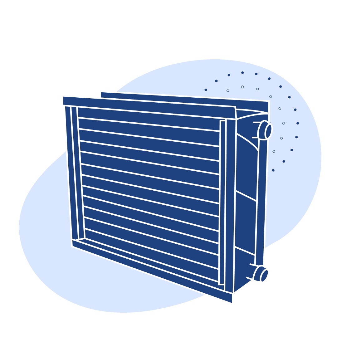 Калорифер водяной 65.4 кВт±8% 31500 м3/ч 16.34 м2±1.5%